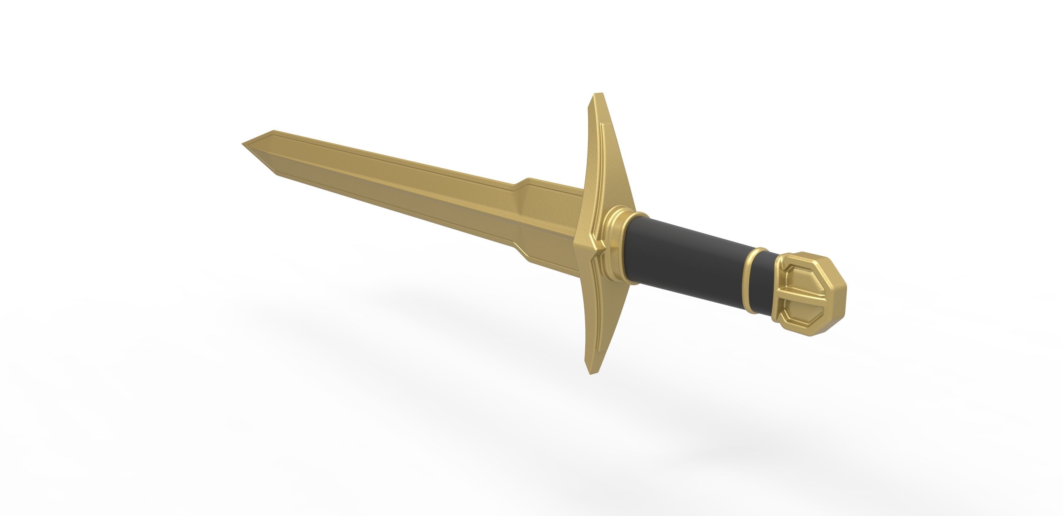 Golden Sword of Kid Loki from Loki TV series 3D print model_9