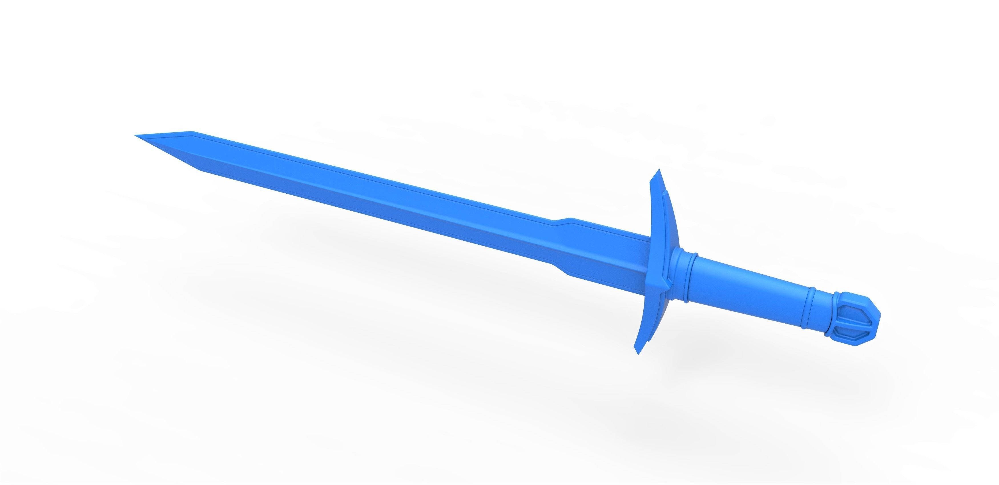Golden Sword of Kid Loki from Loki TV series 3D print model_20