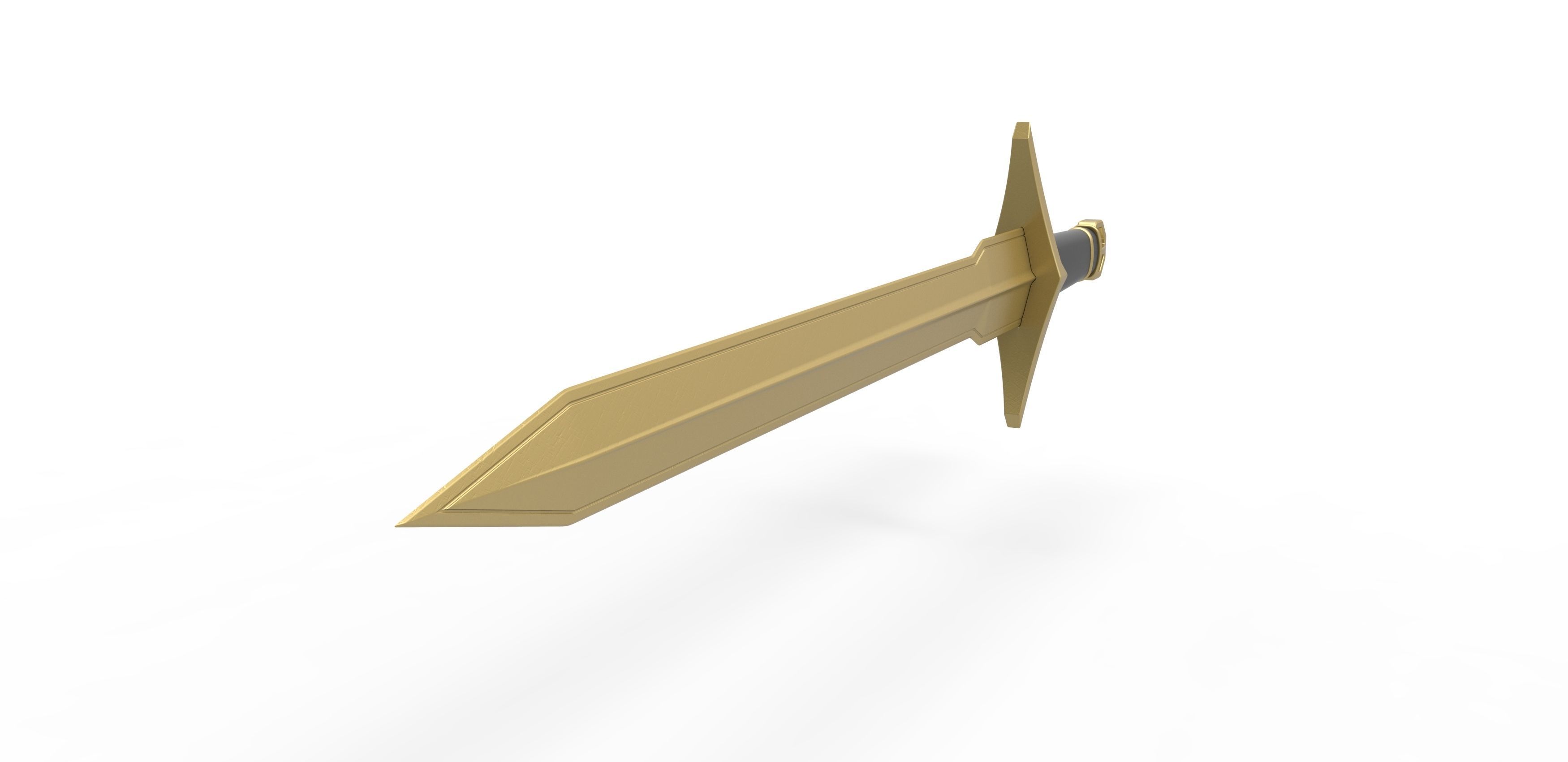 Golden Sword of Kid Loki from Loki TV series 3D print model_2