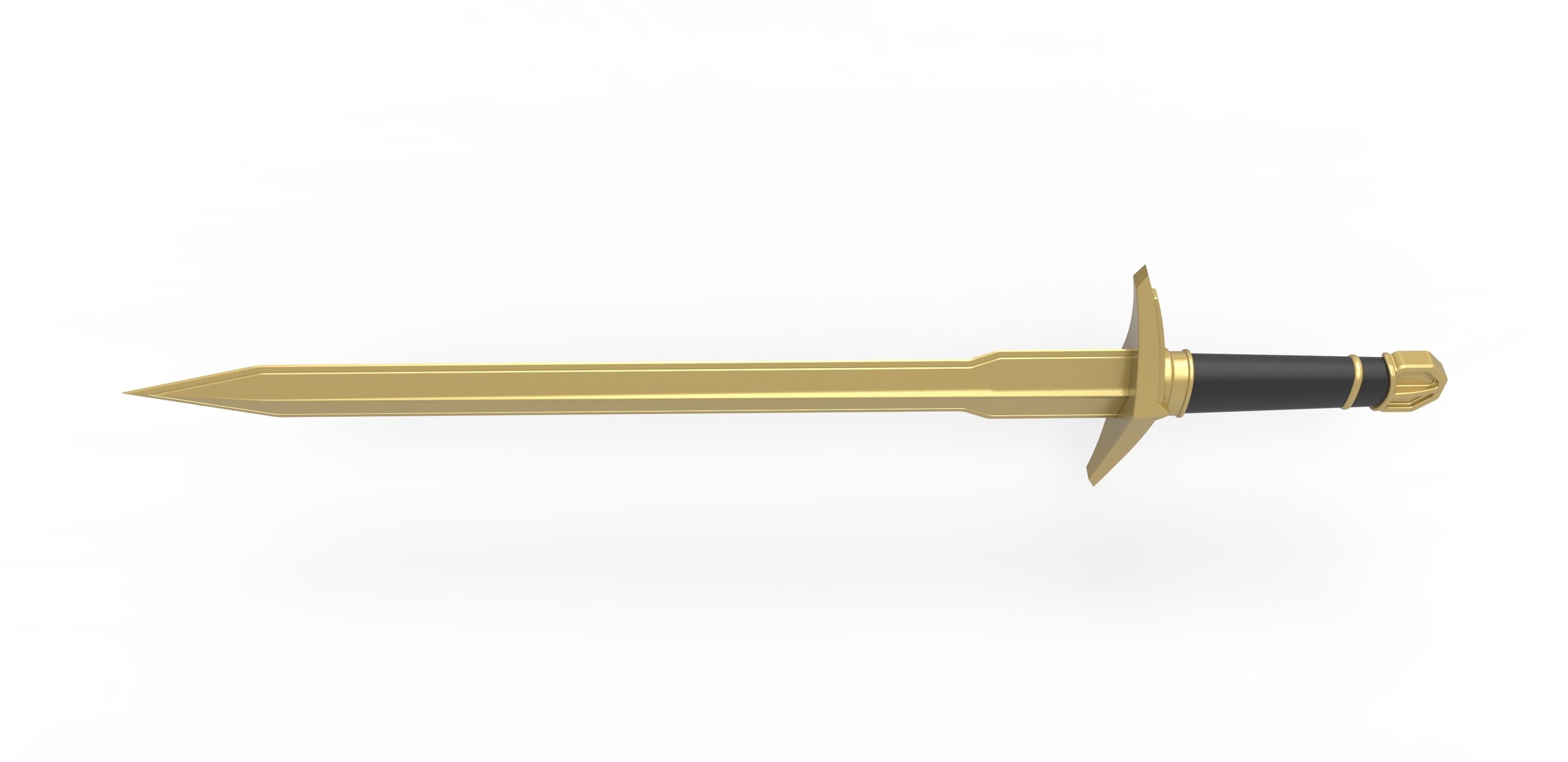 Golden Sword of Kid Loki from Loki TV series 3D print model_6