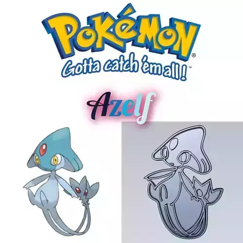 Amazing Pokemon Azelf Cookie Cutter Stamp Cake Decorating 