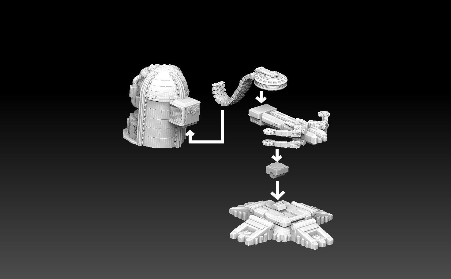 Rail Gun Ballista 3D print model_2