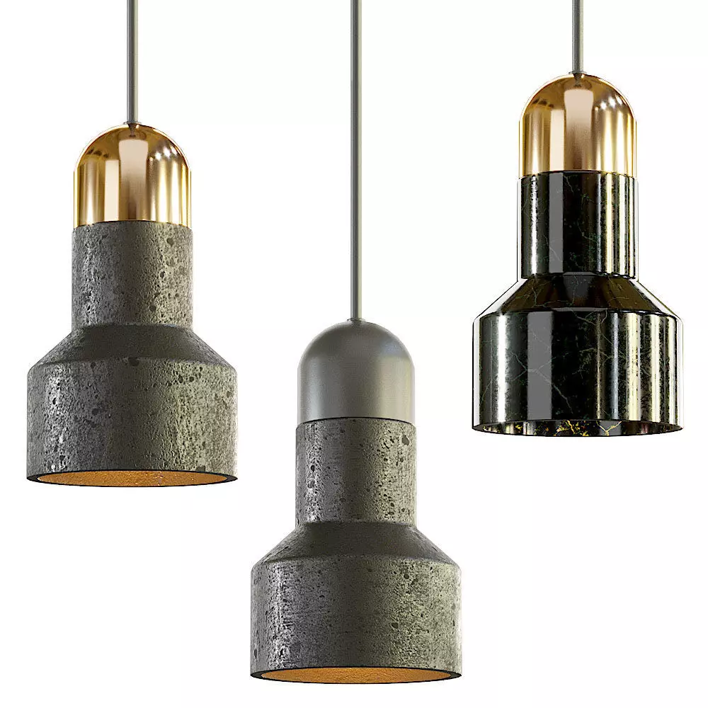 Lampatron Jazz Stone pendant lamp 3D model_0