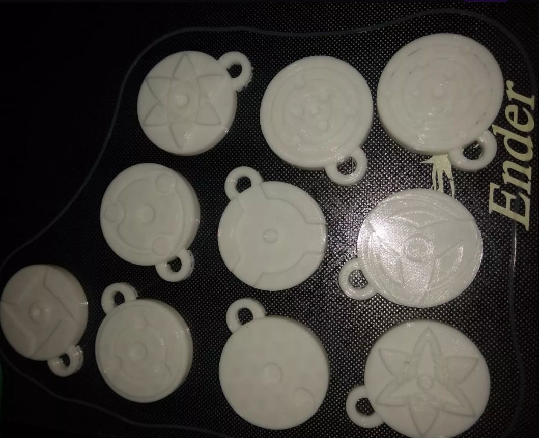 LLAVEROS NARUTO- SHARINGAN PACK 3D print model_1