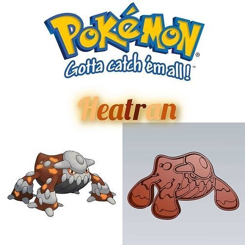 Amazing Pokemon Heatran Cookie Cutter Stamp Cake Decorating  3D model