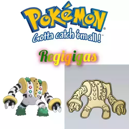 Amazing Pokemon Regigigas Cookie Cutter Stamp Cake Decorating 
