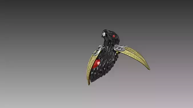 Eagle Pendant movable wings 3D print model