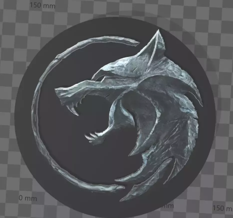 LOGO THE WITCHER 3D print model_0