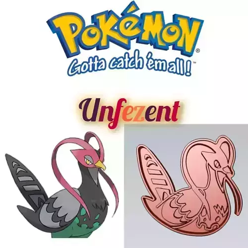 Amazing Pokemon Unfezant Cookie Cutter Stamp Cake Decorating 