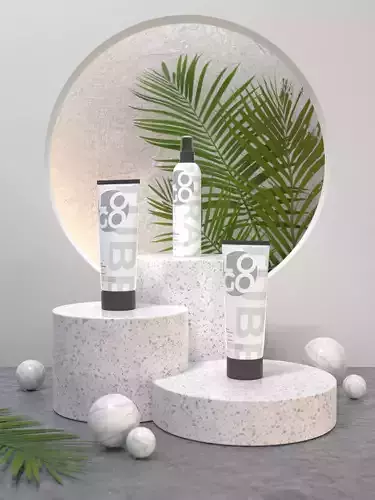 3D Scene - Cosmetic mockup set 1