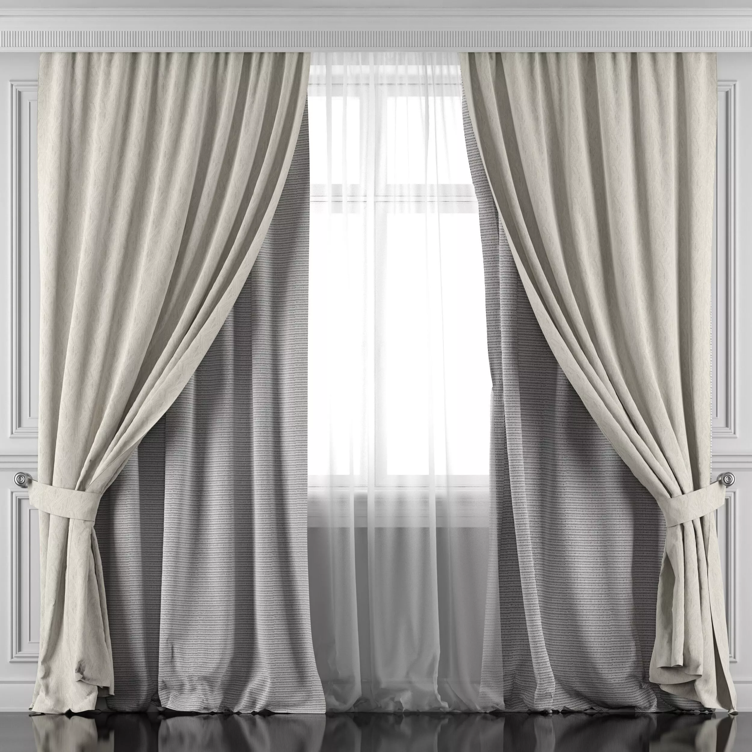 Curtain Set 451 3D model