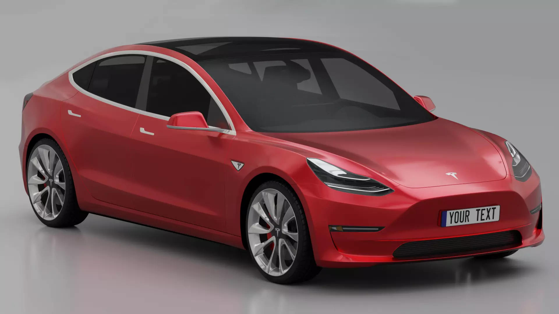 Tesla Model 3 3D model_0