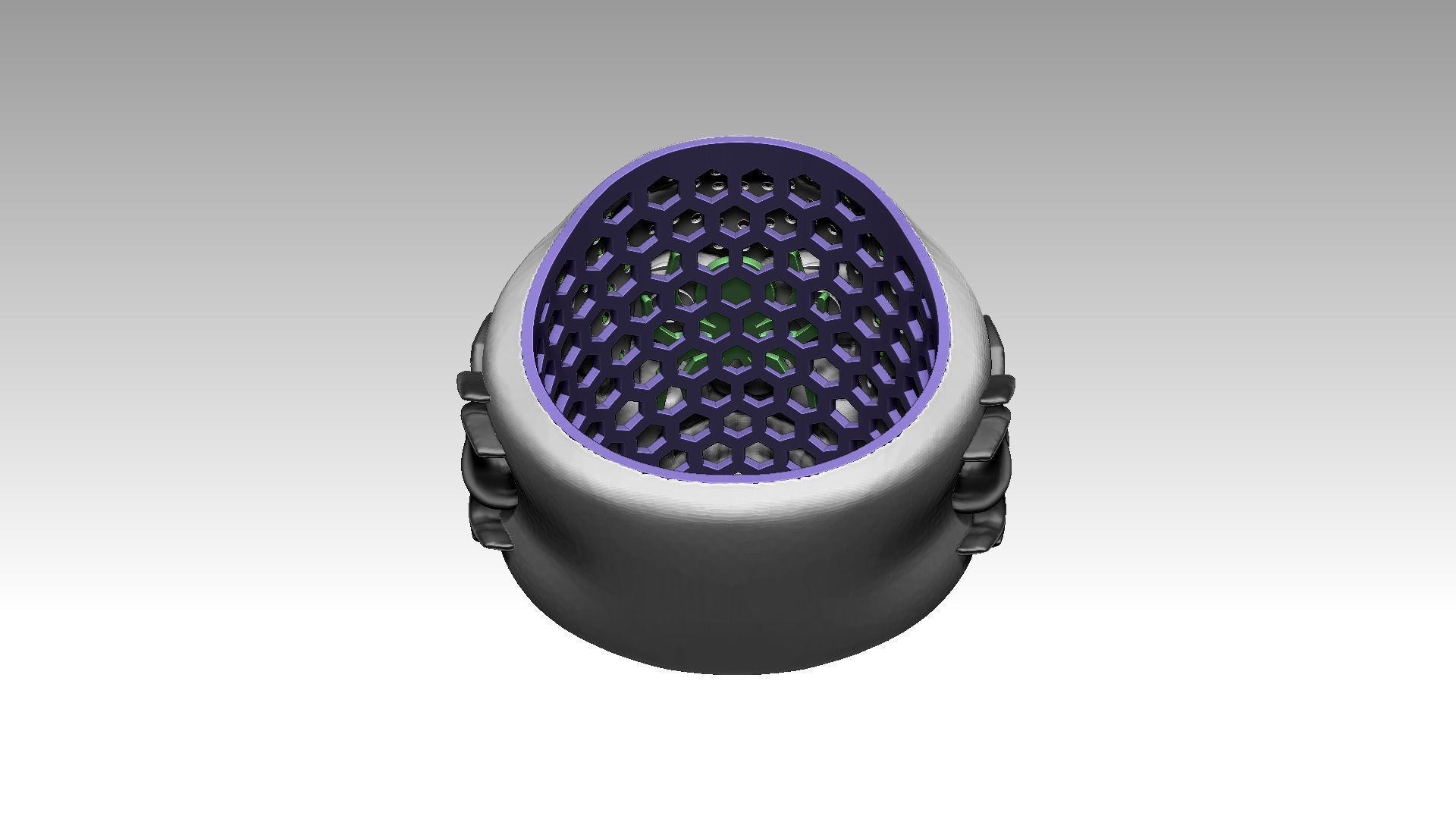 Skull and spider ring 3D print model_6