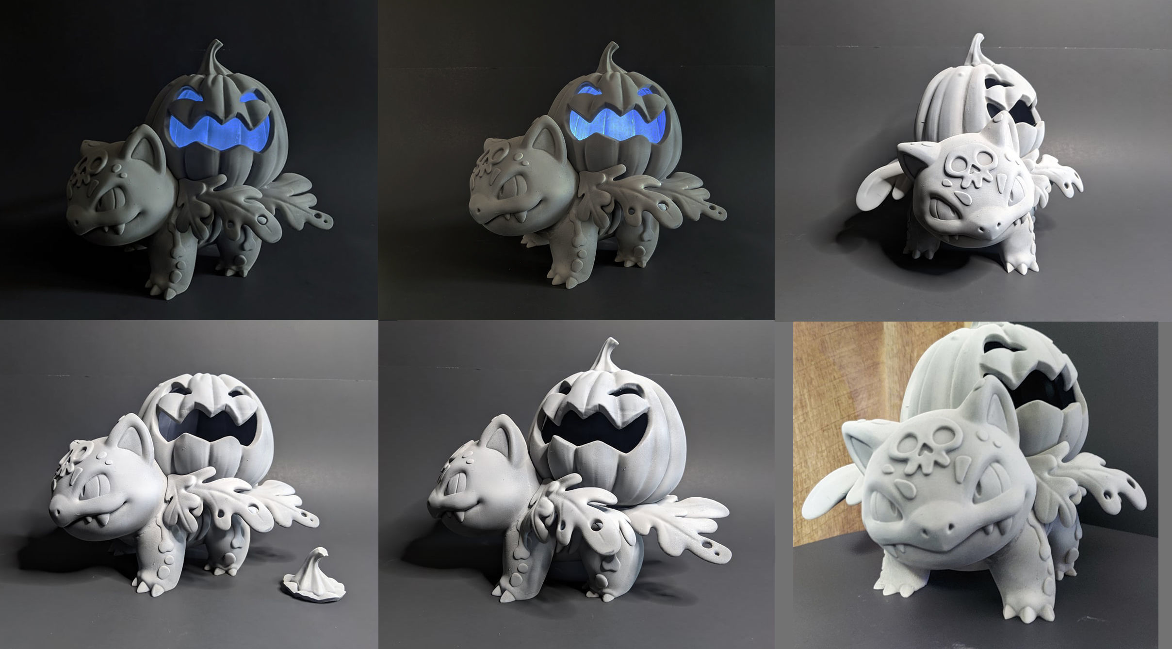 Bulbasaur Ivysaur Halloween  3D print model_2