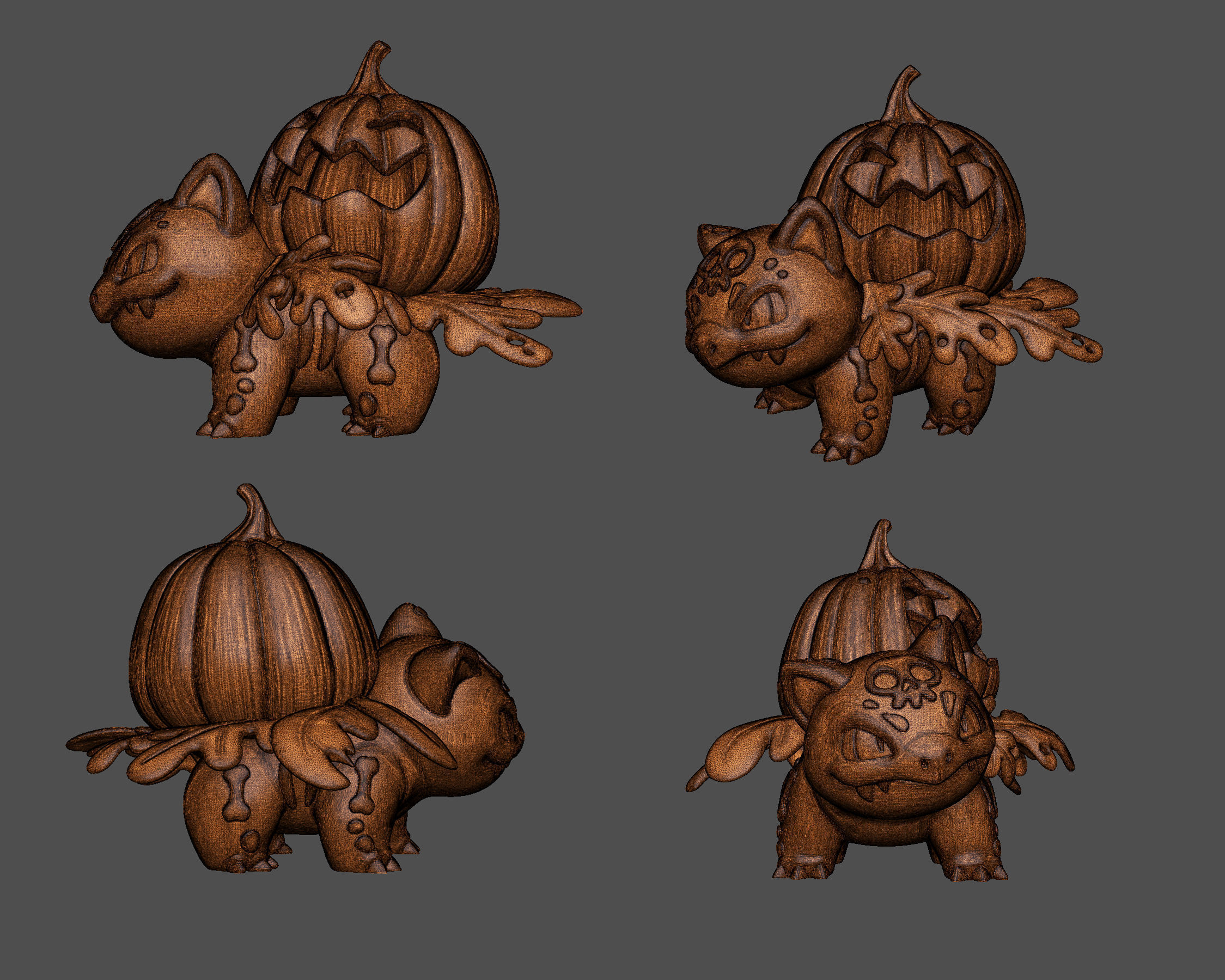 Bulbasaur Ivysaur Halloween  3D print model_1