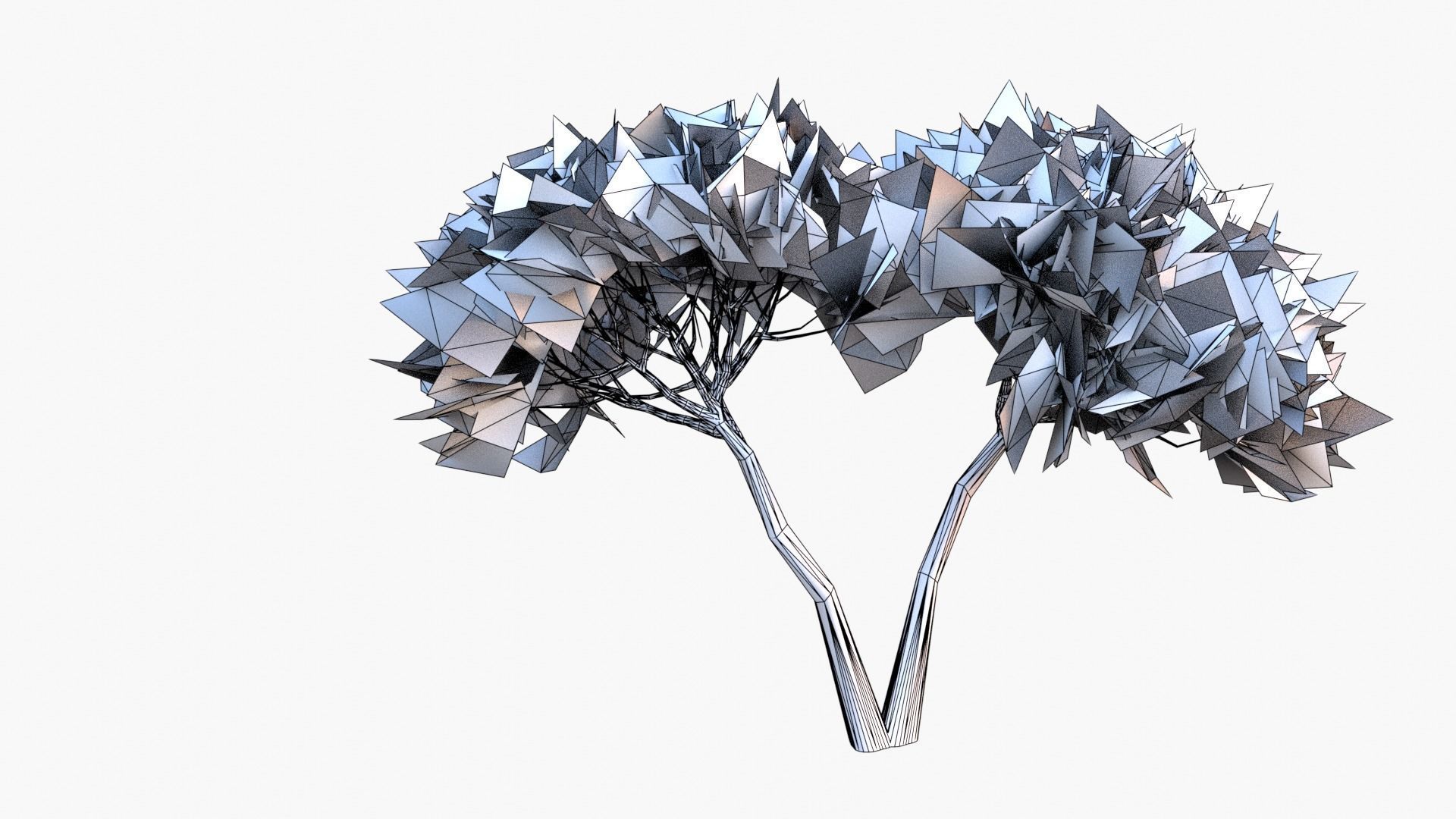 Low-Poly and Game-Ready Pinus Pinea - Stone Pine 02 Low-poly 3D model_10