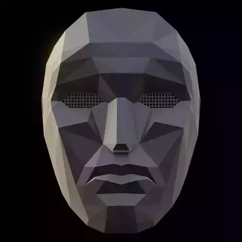 Squid Game Frontman Mask Low-poly 3D model