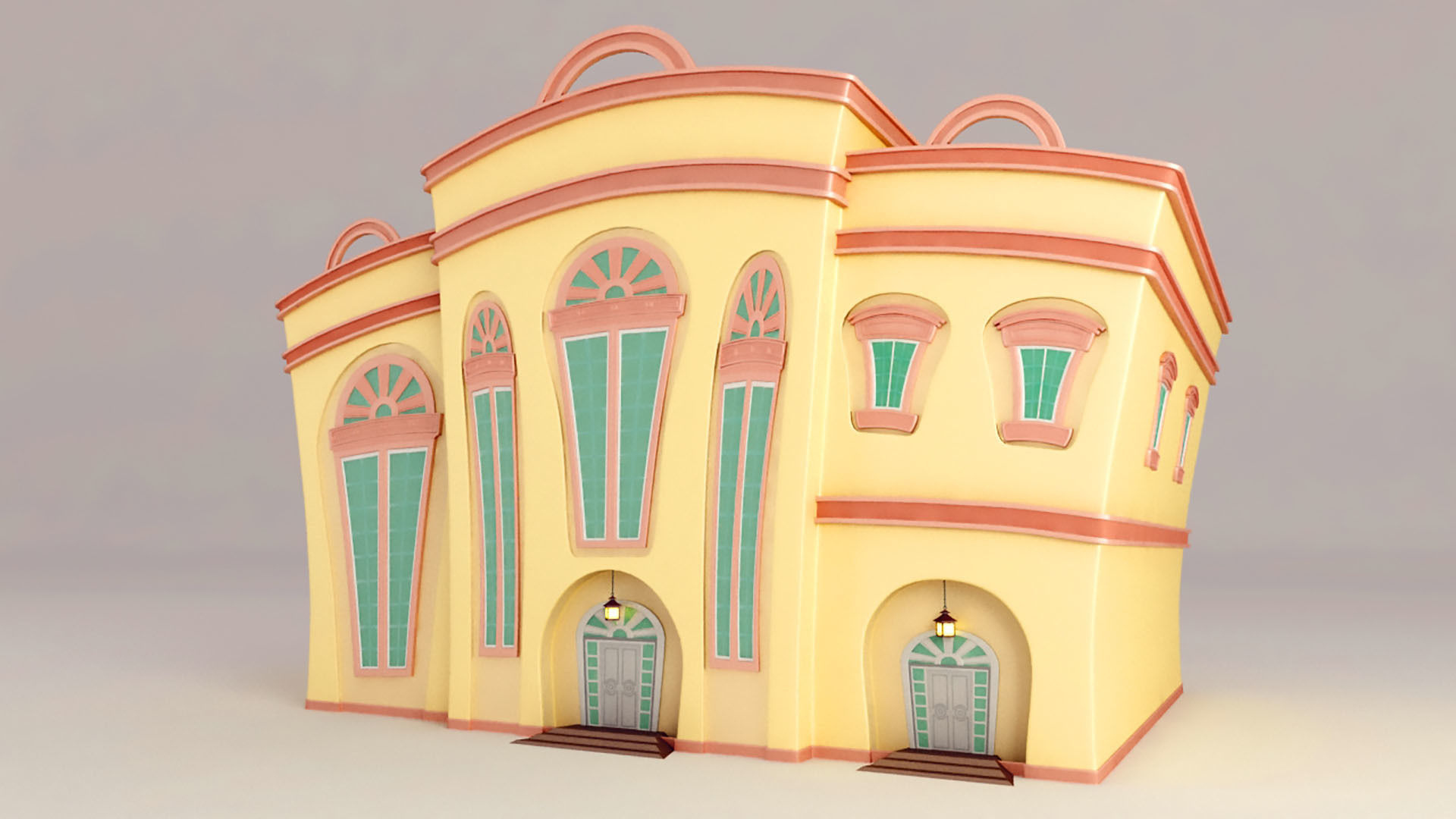 Two Houses  3D model_13