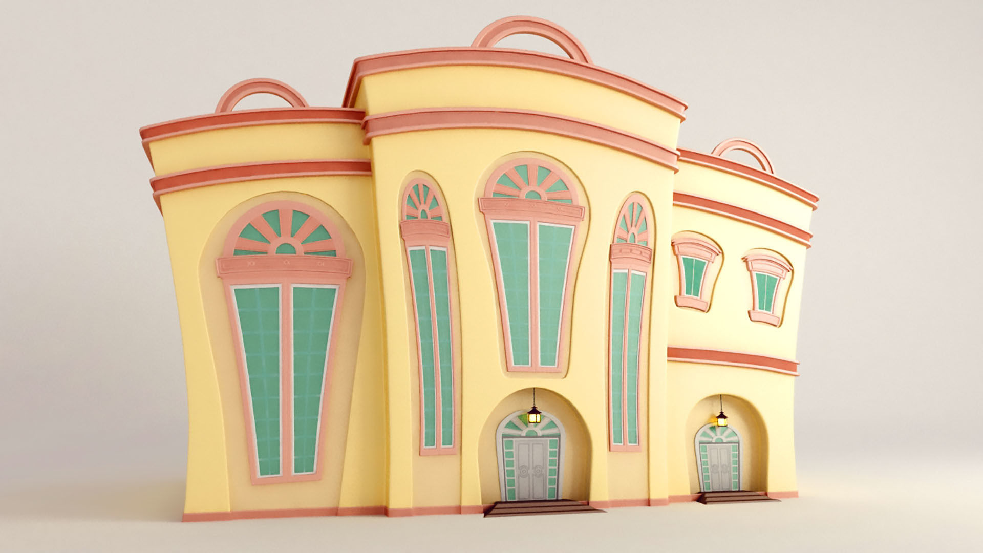 Two Houses  3D model_12