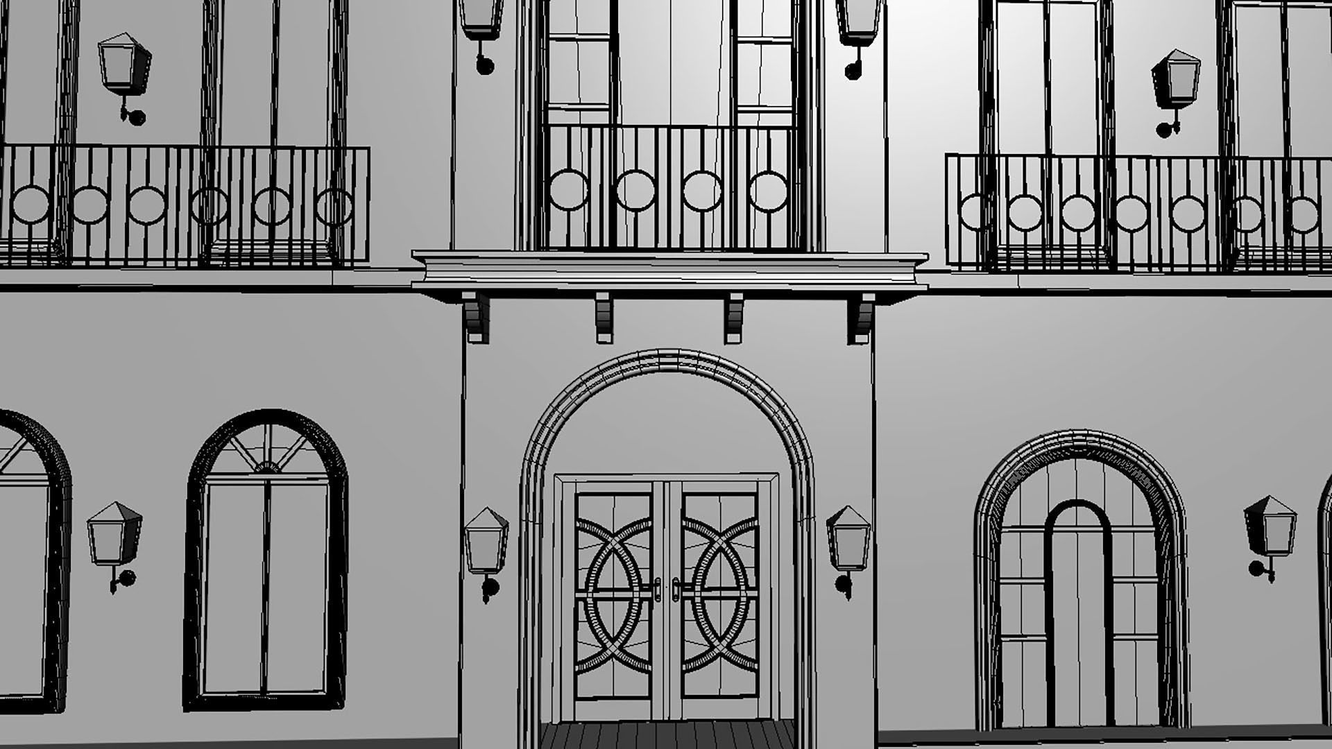 Two Houses  3D model_9