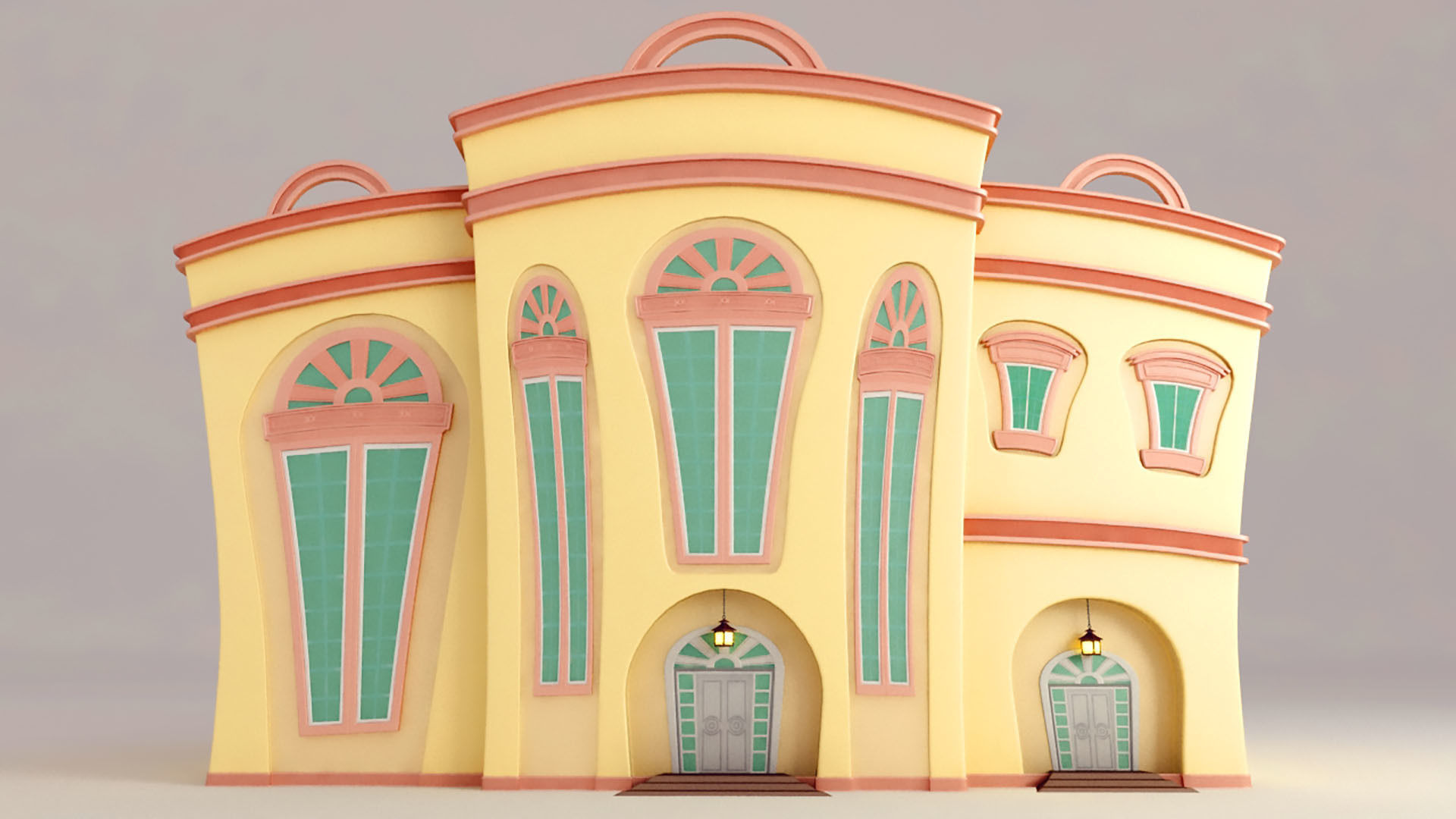 Two Houses  3D model_14