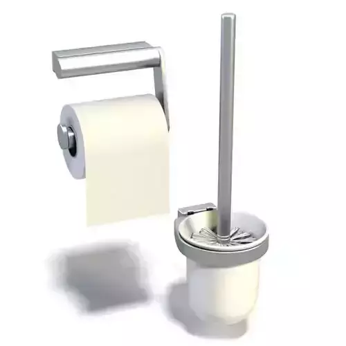 Toilet Paper And Plunger Set