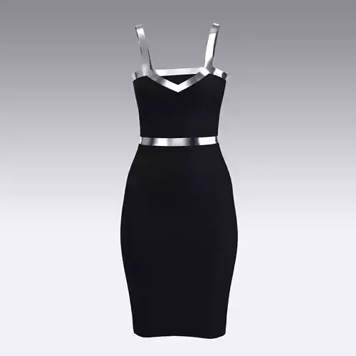 DRESS SMALL METALIC STAP LOOK