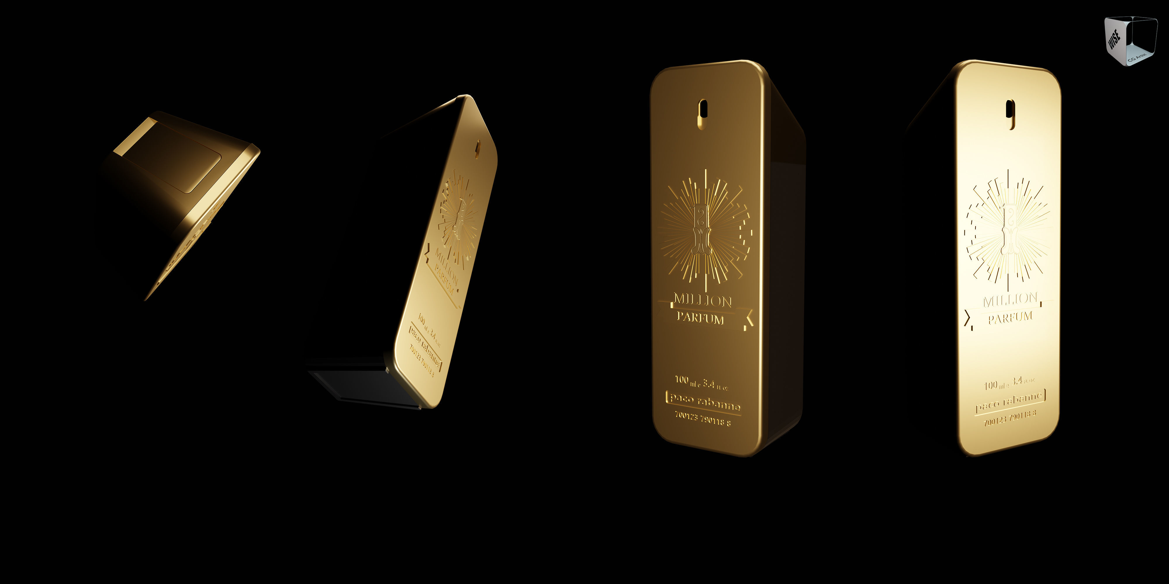 Paco Rabanne - Million 3D model_3
