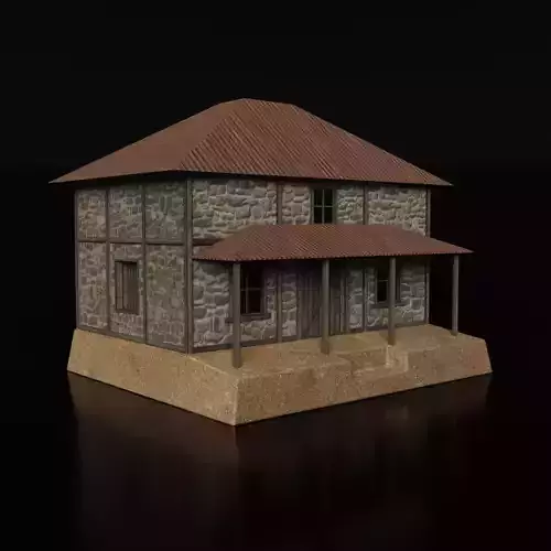 The Medieval House - Game Ready Medieval House -  Low-poly 3D model