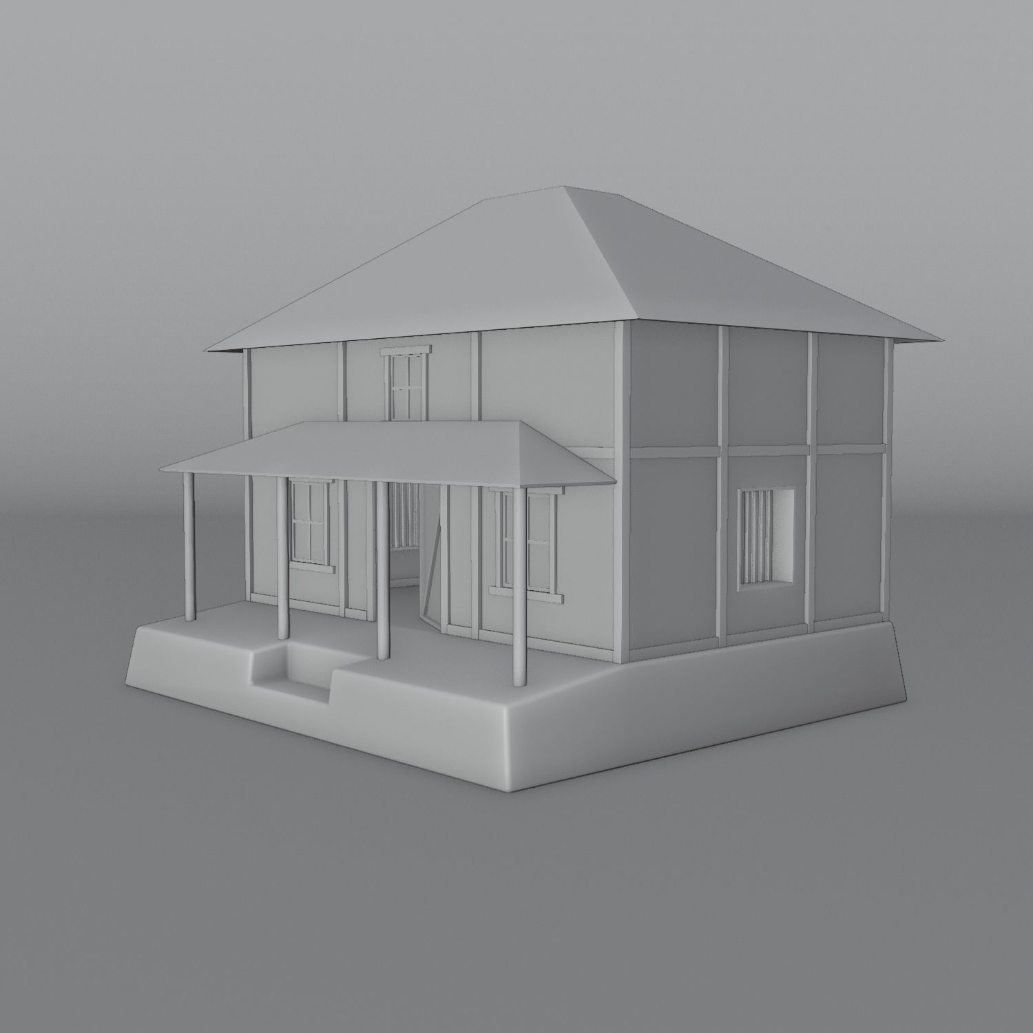 The Medieval House - Game Ready Medieval House - Low-poly 3D model_6