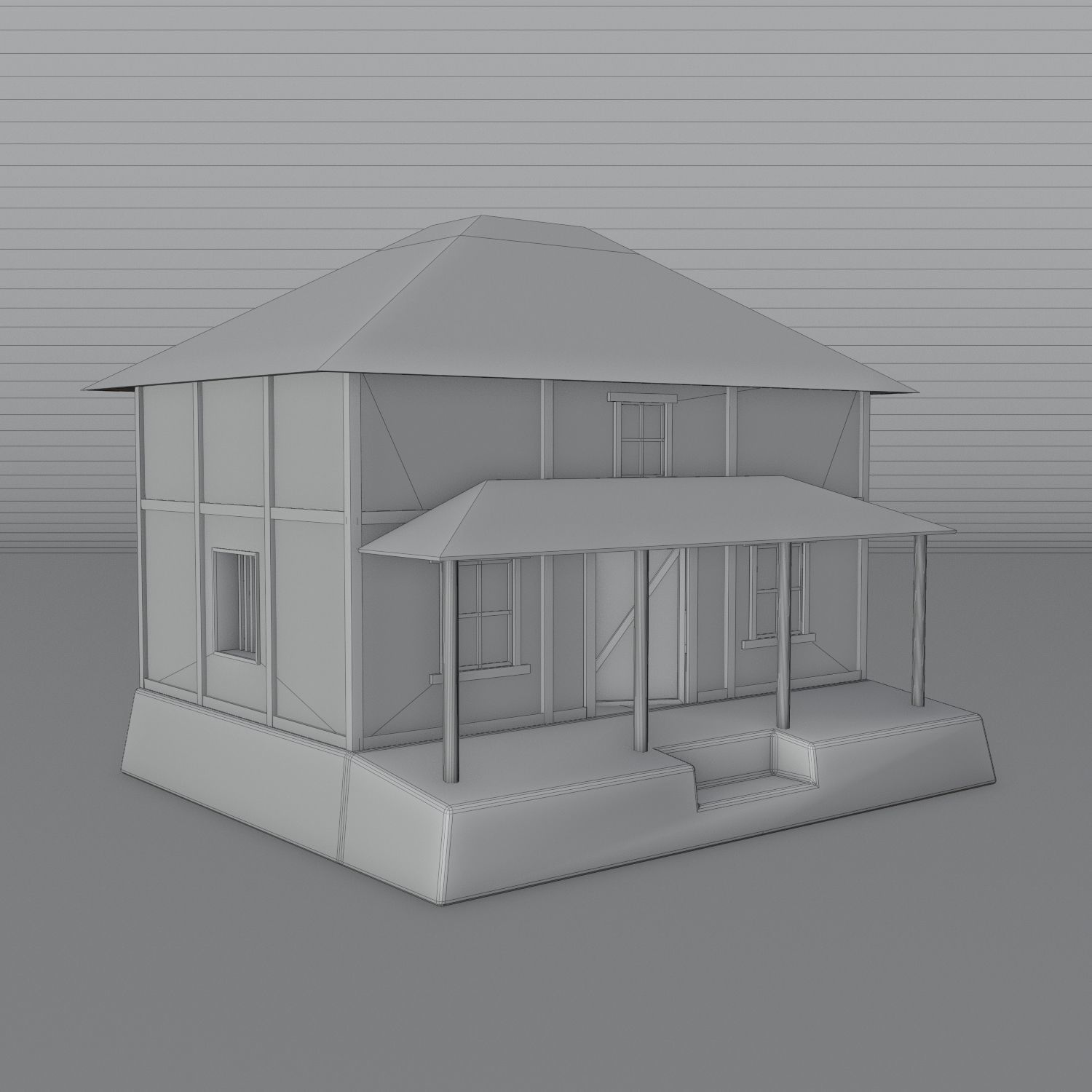 The Medieval House - Game Ready Medieval House - Low-poly 3D model_8