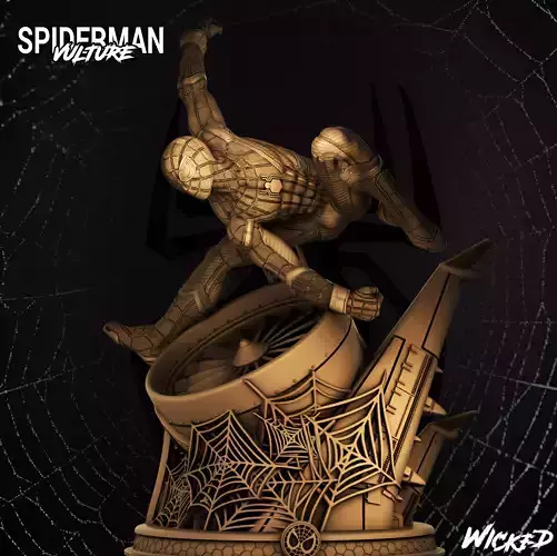 Wicked Marvel Spider man Sculpture STLs