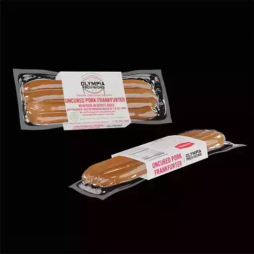 Frankfurter Sausage Long 3D model