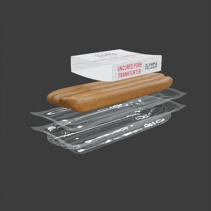 Frankfurter Sausage Long 3D model_6