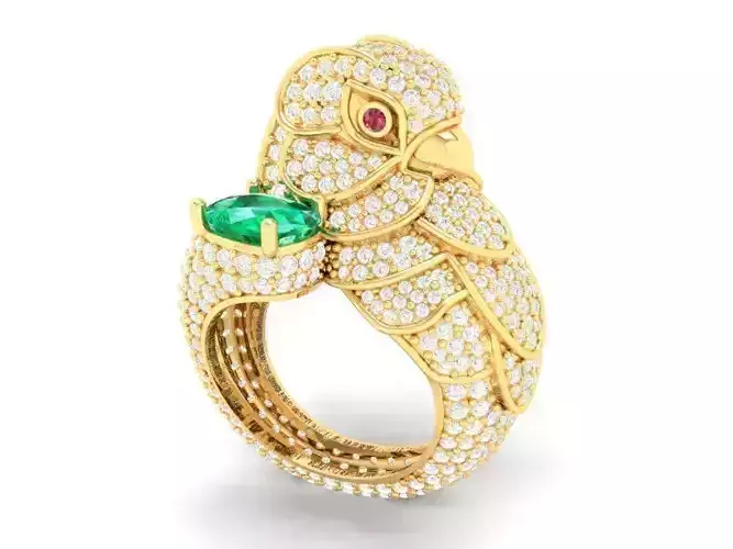 DIAMOND PARROT RING 2828