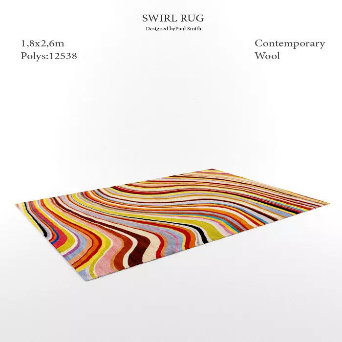 rug carpet 3D model_0