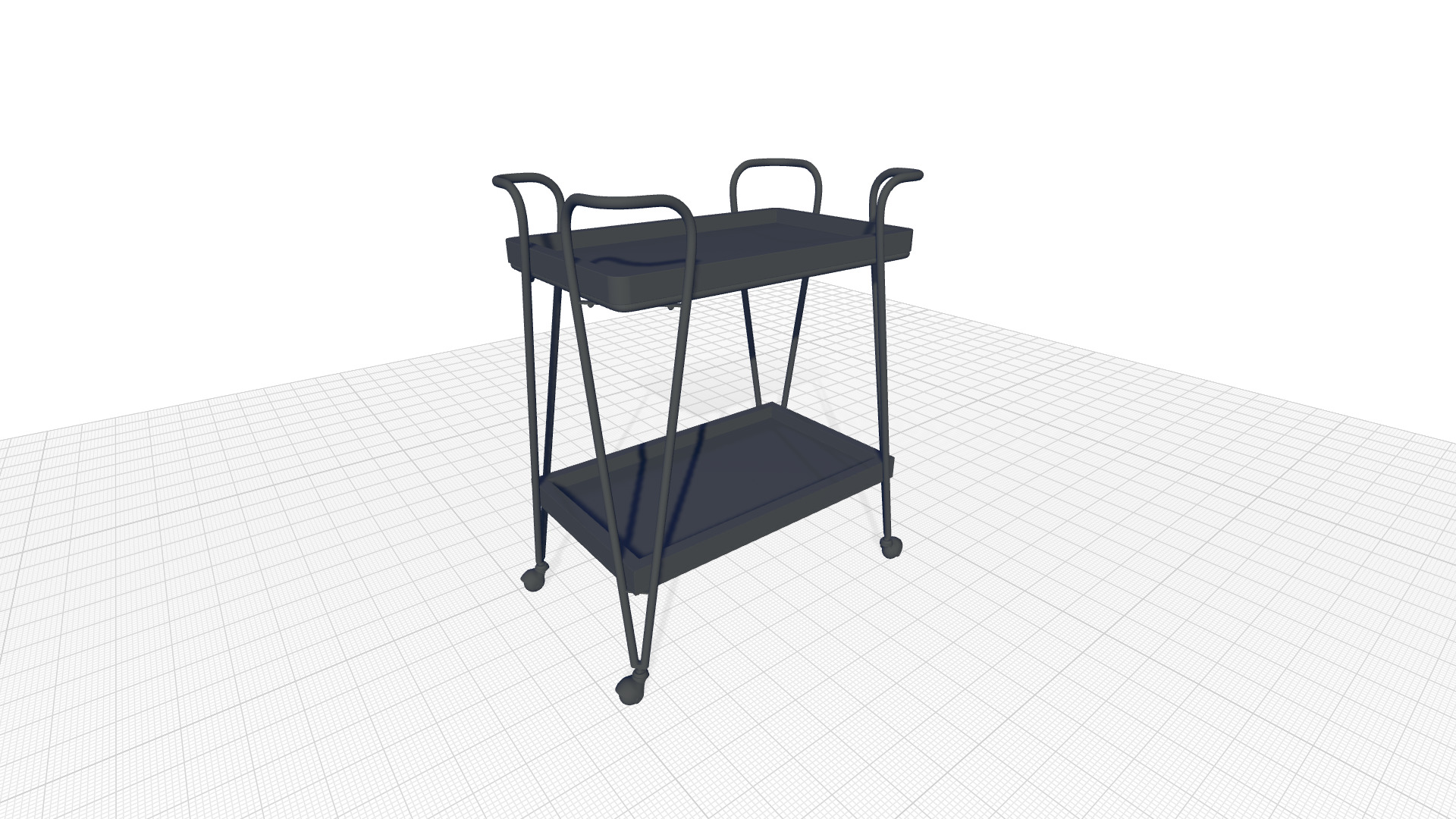 Maley Bar Cart 3D model_7