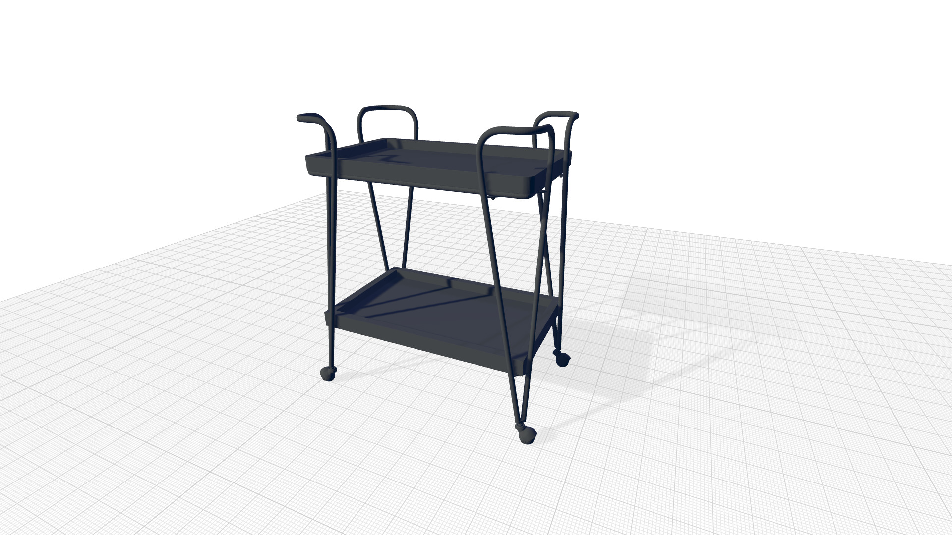 Maley Bar Cart 3D model_6
