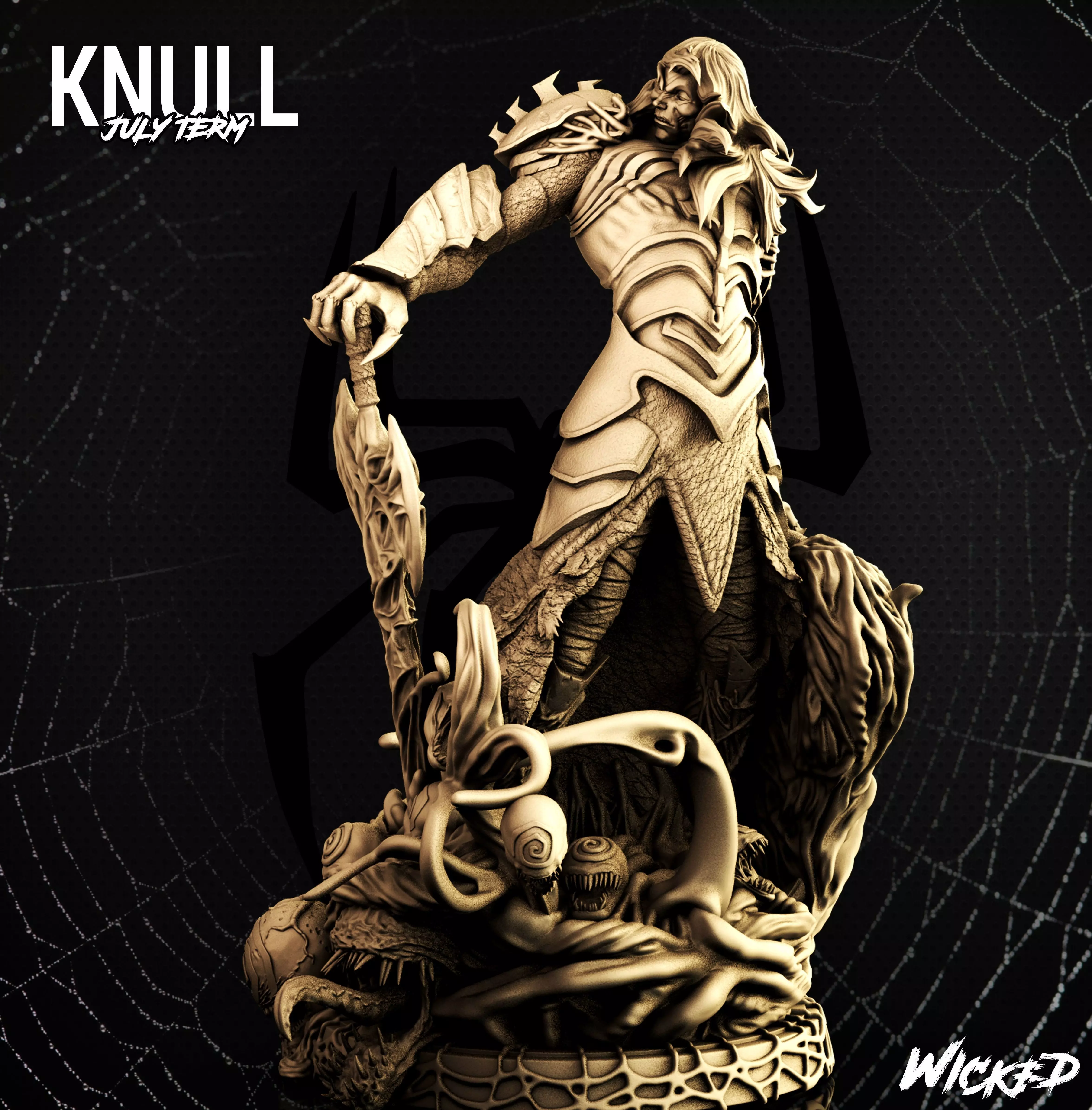 Wicked Marvel Knull Sculpture STLs 3D print model_0