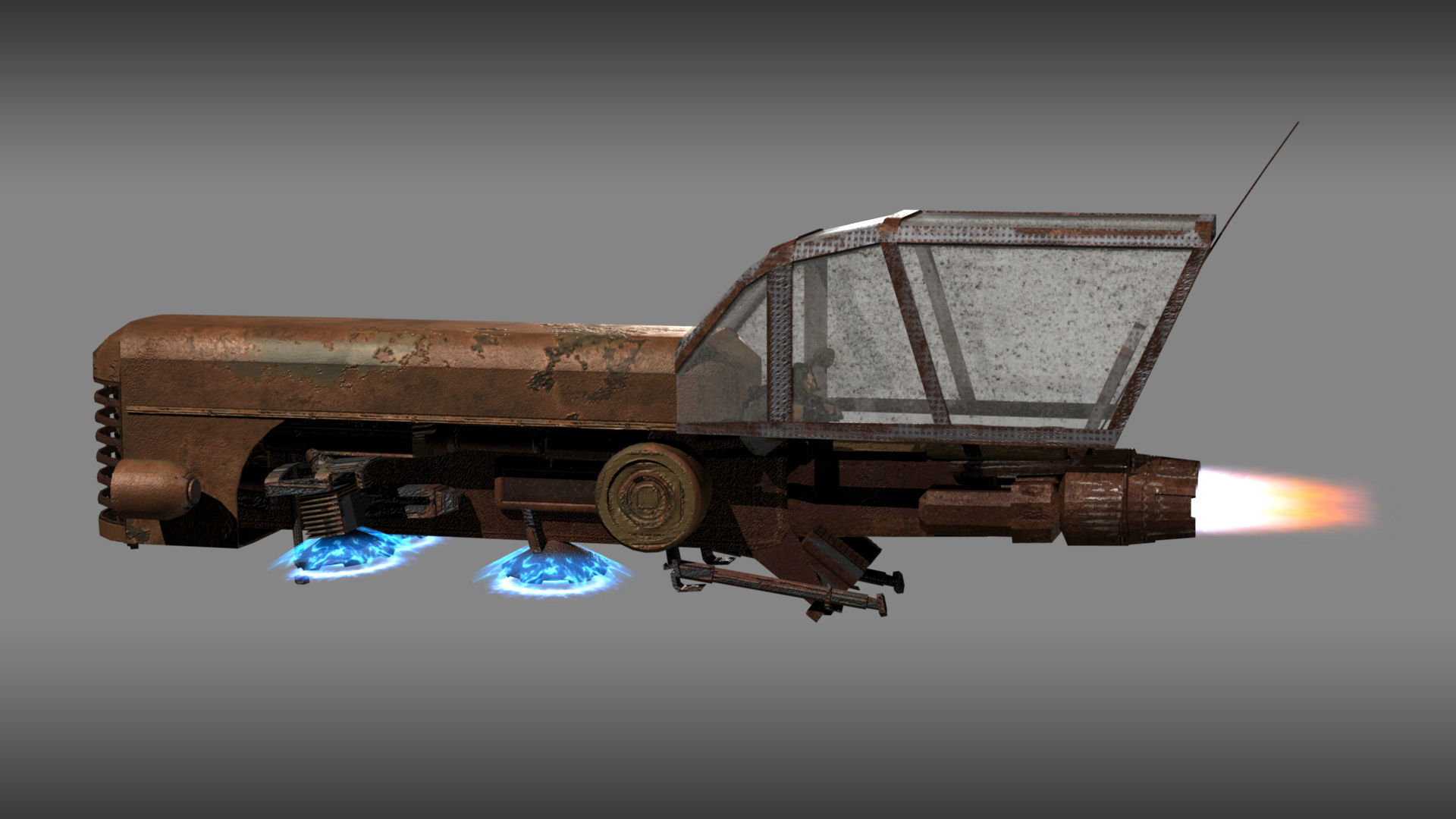 Land Skimmer 3D model_1