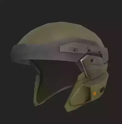 Military Helmet for Gaming Low-poly 3D model