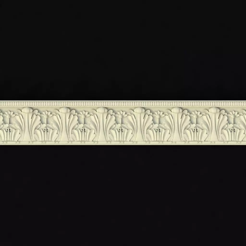 carved baguette 3D model_0