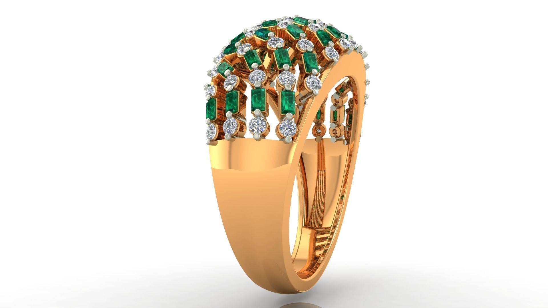 fashion ring 3D print model_2