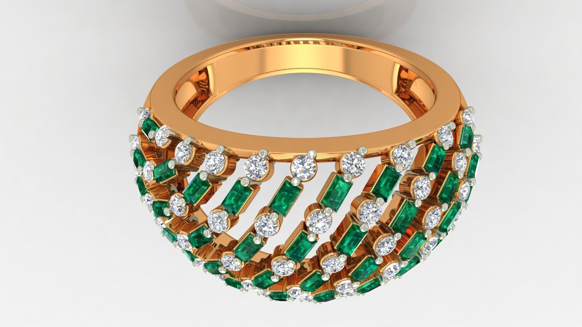 fashion ring 3D print model_1