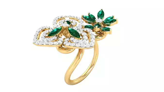 Ladies flower ring