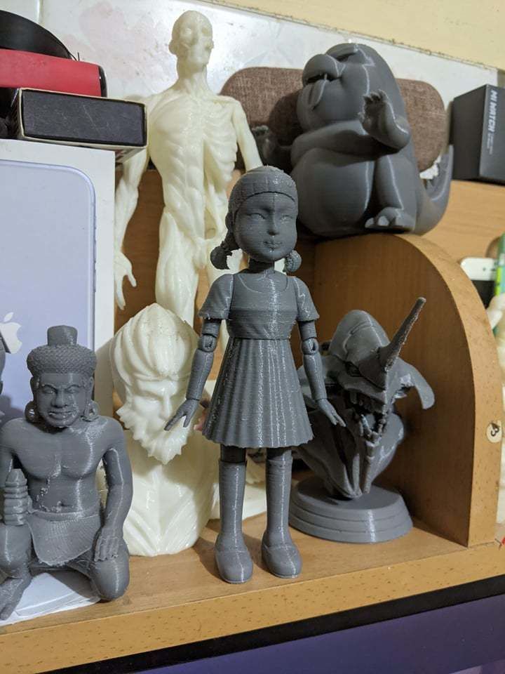 Squid Game Doll Netflix Fan Art  3D Print  3D print model_7