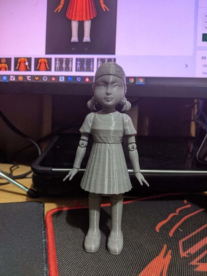Squid Game Doll Netflix Fan Art  3D Print  3D print model_6