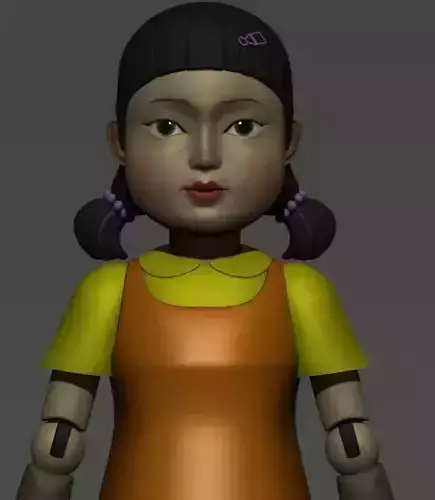Squid Game Doll Netflix Fan Art  3D Print 