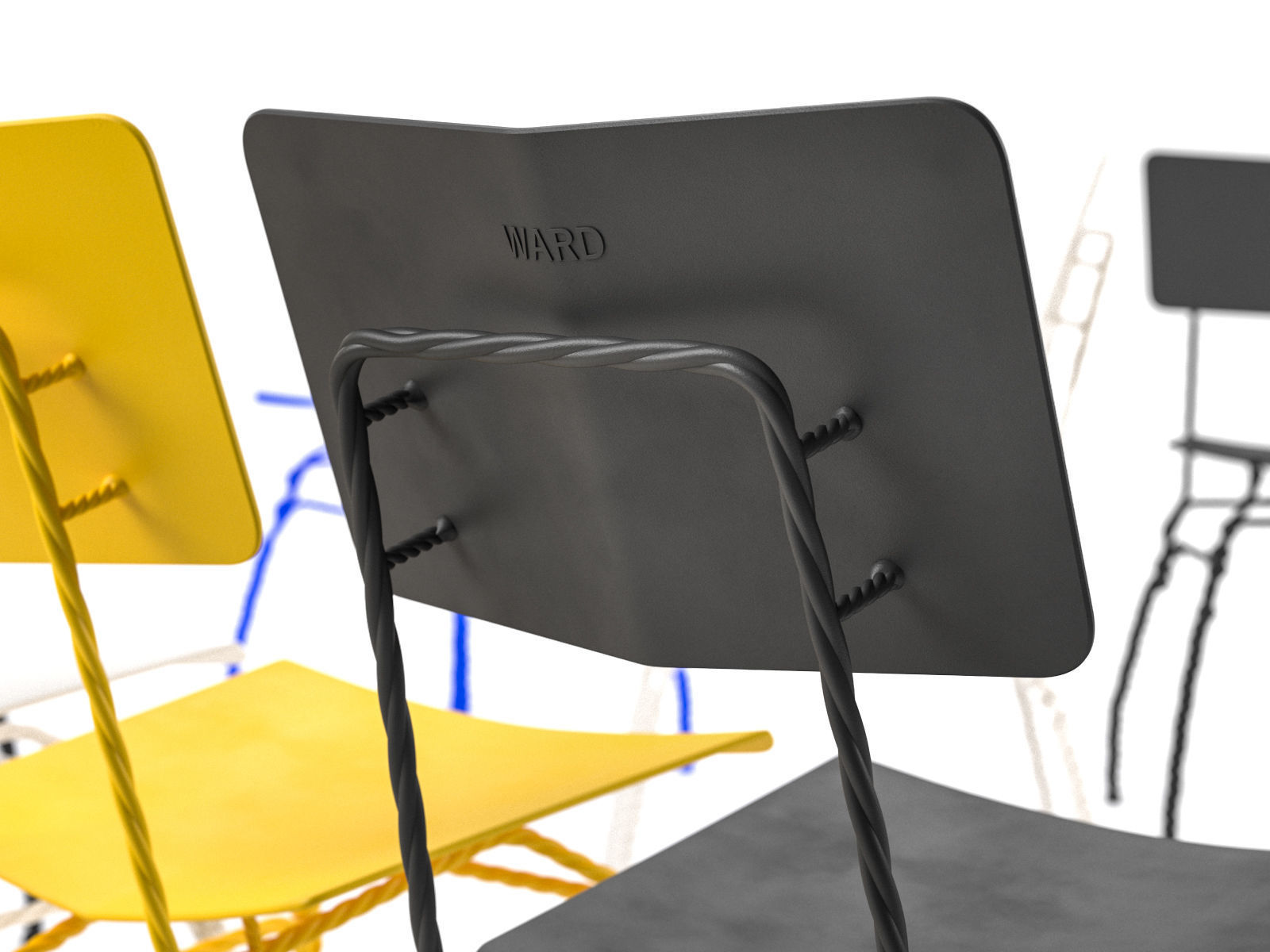 Twisted Chair 3D model_5