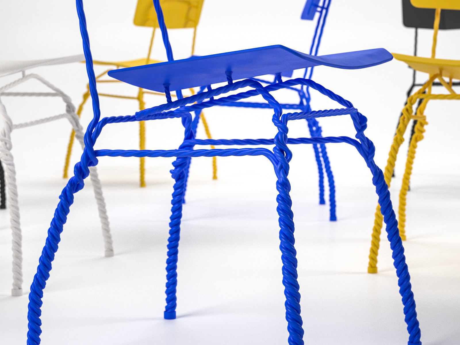 Twisted Chair 3D model_4